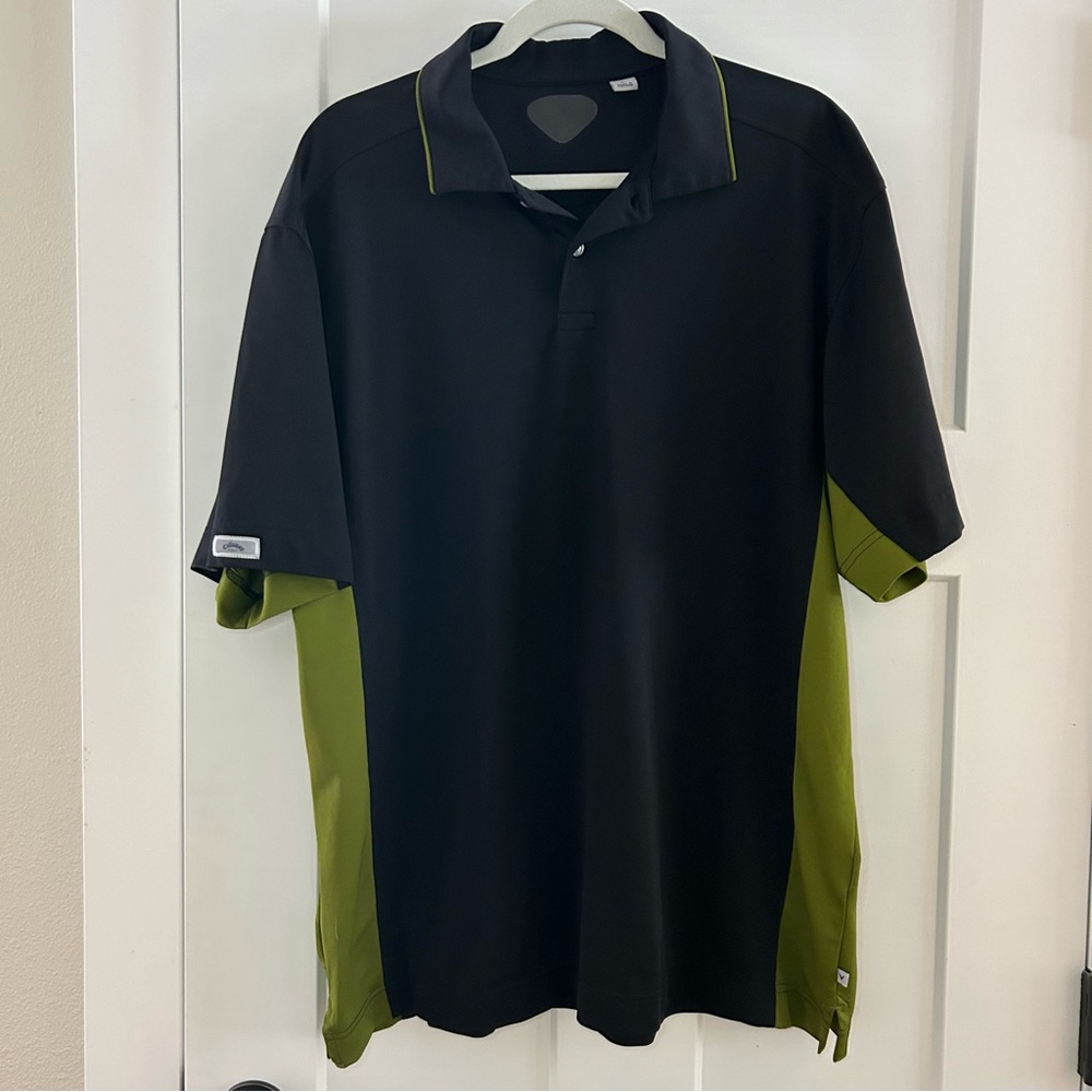 Callaway Golf Polo‎ Shirt Green and Black Size XL